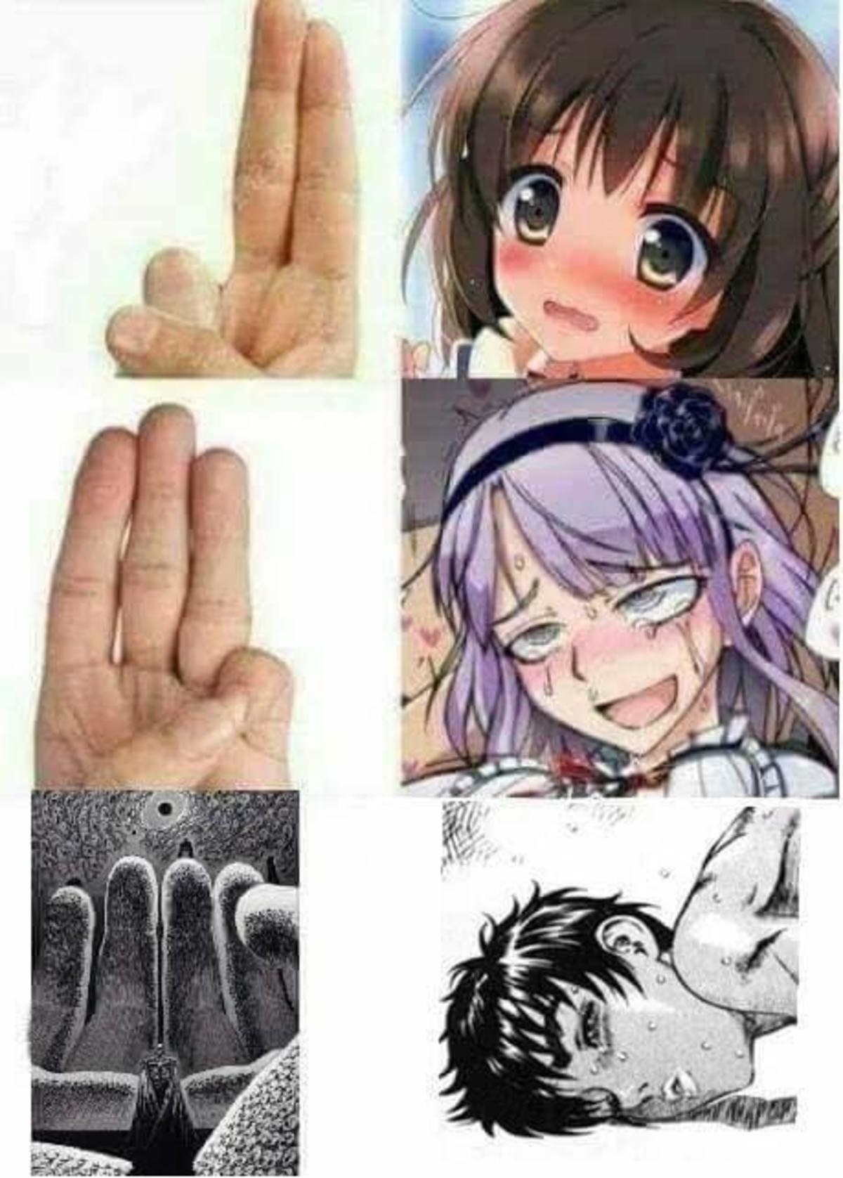 Его пальцы аниме